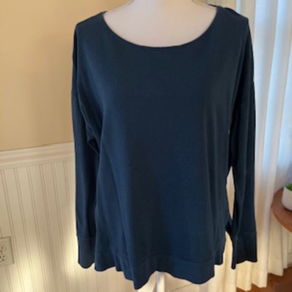 Sweaty Betty Simhasana Sweatshirt - Beetle Blue - Large - Picture 2 of 9